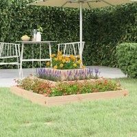 Solid Wood Pine Planter Raised Bed Multi Colours 110x110x27/80x80x27 cm vidaXL