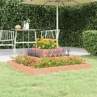 Solid Wood Pine Planter Raised Bed Multi Colours 110x110x27/80x80x27 cm vidaXL