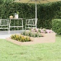 Solid Wood Pine Planter Raised Bed Multi Colours 107x107x27/78x78x27 cm vidaXL