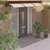 Black and transparent Door canopy 300x75 cm Polycarbonate Outdoor Court Umbrella Rain Waterproof surface Cloth solar protection Waterproof Garden Beach Camping Sun Pool Tent solar shelter