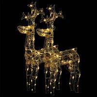 Reindeer Christmas Decoration Xmas Glowing Reindeer Multi Colours/Sizes vidaXL
