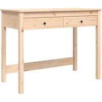 Solid Wood Pine Desk with Drawers Writing Standing Desk Multi Colours vidaXL