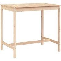 Garden Table Outdoor Table Patio Wooden Dining Table Solid Wood Pine vidaXL