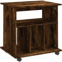 Rolling Cabinet Office Side Table Hall Drawer Cabinet Engineered Wood vidaXL
