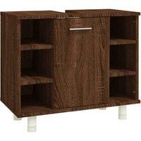 Bathroom Cabinet Engineered Wood Cupboard Storage Rack Multi Colours vidaXL