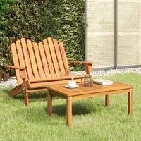 2 Piece Adirondack Garden Lounge Set Solid Wood Acacia vidaXL