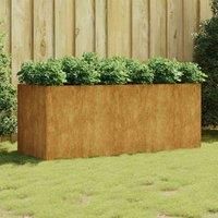 vidaXL Garden Raised Bed 200x80x80cm Corten Steel