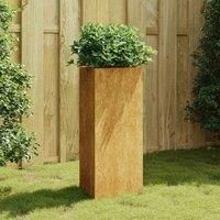 vidaXL Garden Planter - Rust-Resistant Corten Steel - Ideal for DIY Garden Decorations - Triangular Shape in Rusty Brown Colour