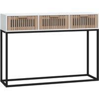 Console Table Engineered Wood and Iron Side End Table Multi Colours vidaXL