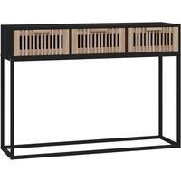 Console Table Engineered Wood and Iron Side End Table Multi Colours vidaXL