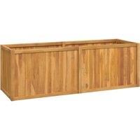 Raised Bed Garden Planter Wooden Flower Pot Plant Pot Solid Wood Teak vidaXL