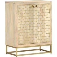 vidaXL Sideboard with 2 Doors 55x30x70 cm Solid Wood Mango
