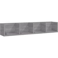 CD Wall Shelf Living Room Wall Rack Storage Cabinet Engineered Wood vidaXL