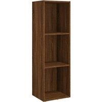 vidaXL Engineered Wood Book Cabinet/TV Cabinet - Multifunctional Storage Rack for Living Room, Bedroom or Office - Brown Oak