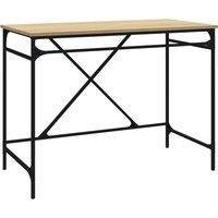 Desk Office Computer Desk Writing Desk Table Engineered Wood and Iron vidaXL
