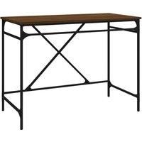 Desk Office Computer Desk Writing Desk Table Engineered Wood and Iron vidaXL