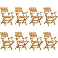 Folding Garden Chairs 6 pcs 47x61x90 cm Solid Wood Teak vidaXL