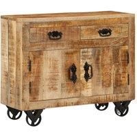 vidaXL Sideboard 80x30x65 cm Solid Rough Wood Mango