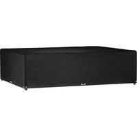 vidaXL Rectangular Garden Furniture Cover - Black | 300x200x75 cm | Polyethylene PE | UV-Resistant | Water-Resistant | 16 Eyelets | Lightweight and Durable