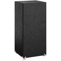 vidaXL - Durable Black Garden Chair Cover with Eyelets and Fastening Rope, UV-Resistant, Water-Resistant, Polyethylene Material, Ideal for Outdoor Furniture Protection - 75x70x140cm