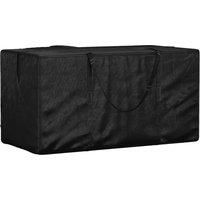 vidaXL Garden Cushion Storage Bag Black 150x75x75 cm Polyethylene