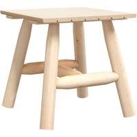 Side Table End Table Wooden Sofa Couch Coffee Table Solid Wood Spruce vidaXL