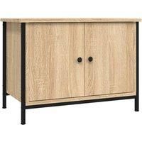 Vidaxl Tv Cabinet With Doors Sonoma Oak 60X35X45 Cm Engineered Wood