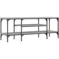 vidaXL Industrial TV Cabinet Made from Engineered Wood and Iron in Grey Sonoma - Ample Storage Space and Sturdy Top for Décor - Designed for Living Room