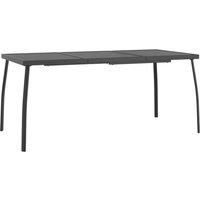 Garden Table Outdoor Table Dining Room Table Anthracite Steel Mesh vidaXL