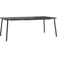 Garden Table Outdoor Table Patio Dining Coffee Table Anthracite Steel vidaXL