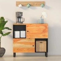 Buffet with 2 doors 80x33x75 cm solid acacia drink
