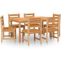 Solid Wood Teak Garden Dining Set Dining Table Chair Multi Sizes/Models vidaXL