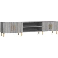 vidaXL TV Cabinet, TV Stand for Living Room Bedroom, TV Unit with Door, Hifi Cabinet Sideboard Cupboard, Modern Style, Grey Sonoma Engineered Wood