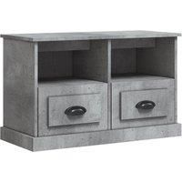 TV Cabinet Smoked Oak 80x35x50 cm Engineered Wood vidaXL