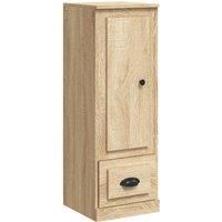 vidaXL Stylish Highboard in Sonoma Oak Finish, Durable Engineered Wood Modern Cabinet with Ample Storage Space