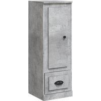 vidaXL Highboard - Durable Engineered Wood Sideboard in Concrete Grey - Ample Storage Space - Perfect for Living Room Display & Organization