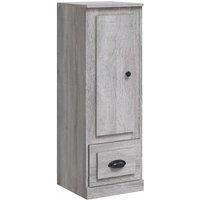 vidaXL Modern Highboard in Grey Sonoma- Engineered Wood Construction with Ample Storage Space, Ideal for Living Room and Bedroom