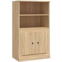 vidaXL Highboard Sonoma Oak 60x35.5x103.5 cm Engineered Wood