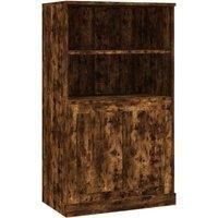 vidaXL Highboard Smoked Oak 60x35.5x103.5 cm Engineered Wood