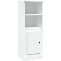 vidaXL Highboard – Modern Living Room Storage Solution, White Engineered Wood, Ample Storage, 16kg Weight