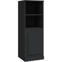 vidaXL Highboard in Engineered Wood - Minimalist Style Storage Cabinet - Black Console Table with Smooth Surface - 36x35.5x103.5 cm
