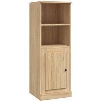 vidaXL Highboard in Sonoma Oak Engineered Wood - Ample Storage Space and Timeless Design, Living Room Furniture - Brown