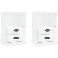 Bedside Cabinets Side Table Nightstand Bedroom Bed Cabinet Bed Table vidaXL
