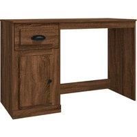 Desk Computer Desk Office Writing Desk with Drawer Engineered Wood vidaXL
