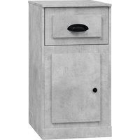 vidaXL Side Cabinet, Bedside Table for Bedroom Living Room, Sideboard with Drawer, Storage Cabinet, Modern Style, Concrete Grey Engineered Wood