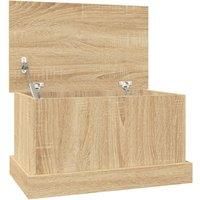 vidaXL Engineered Wood Storage Box, Sonoma Oak - Practical, Durable and Versatile for Living Room or Bedroom, 50x30x28 cm