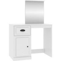 Dressing Table Vanity Desk Cosmetic Table Makeup Desk Engineered Wood vidaXL