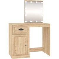 Dressing Table Vanity Desk Cosmetic Table Makeup Desk Engineered Wood vidaXL