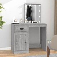 Dressing Table Vanity Desk Cosmetic Table Makeup Desk Engineered Wood vidaXL