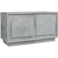 vidaXL TV Cabinet Media Furniture Sideboard Entertainment Centre TV Console Media Unit HiFi Cabinet Concrete Grey 80x35x45 cm Engineered Wood